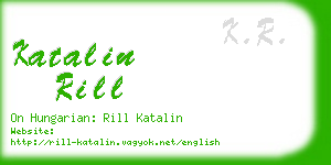 katalin rill business card